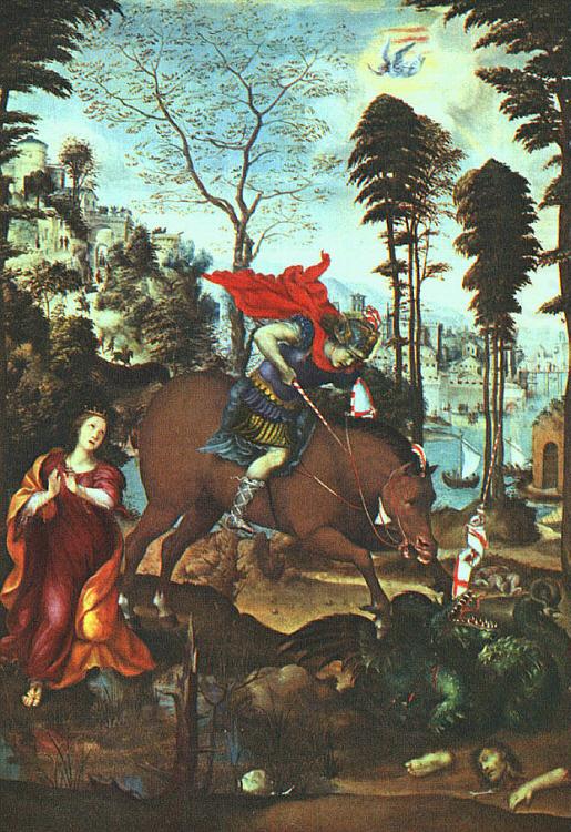 SODOMA, Il St. George and the Dragon fh china oil painting image